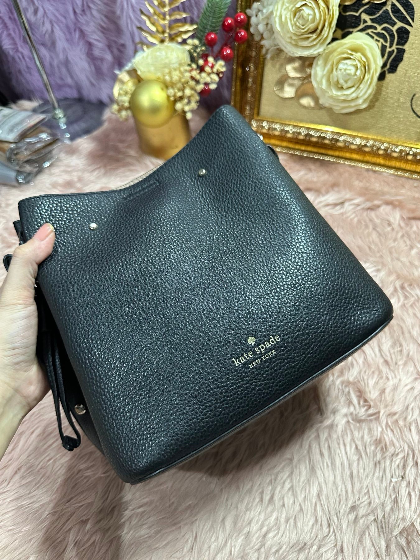 ORIG Preloved KS Marti Small Bucket Bag Black