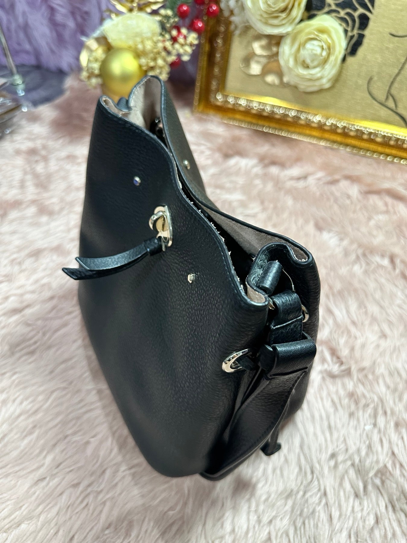 ORIG Preloved KS Marti Small Bucket Bag Black