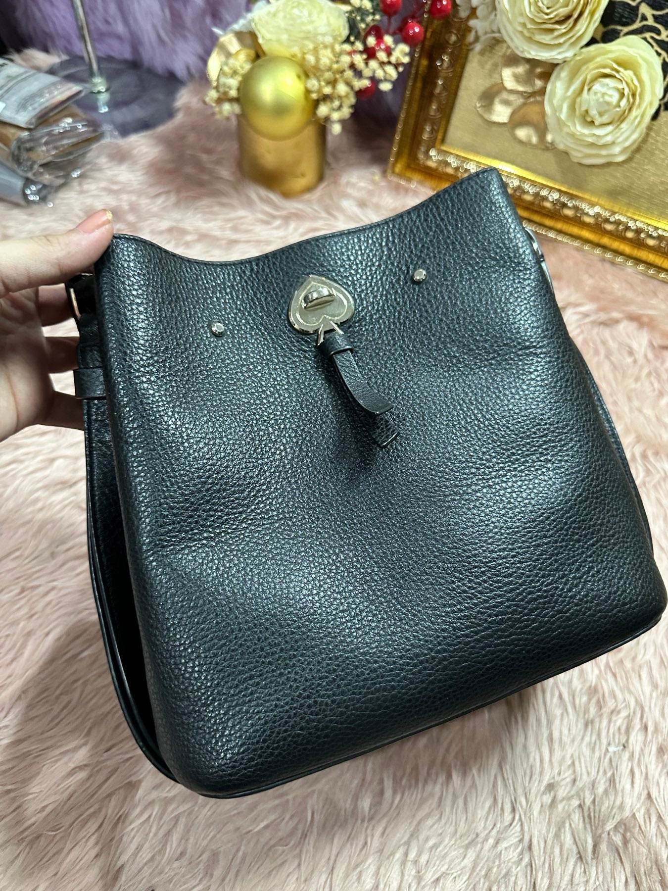 ORIG Preloved KS Marti Small Bucket Bag Black
