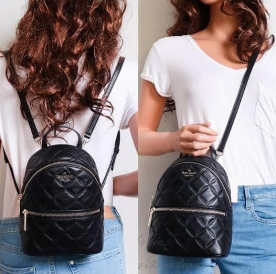 ORIG Preloved KS Natalia Mini Convertible Backpack Black Bag