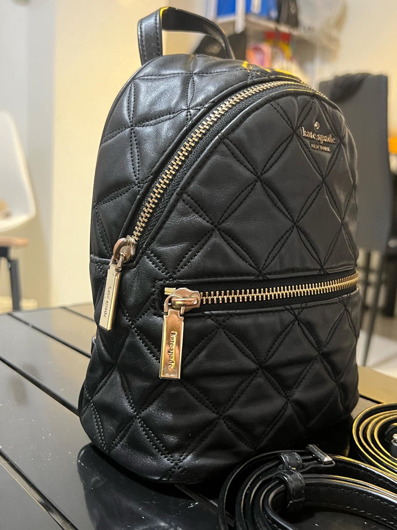 ORIG Preloved KS Natalia Mini Convertible Backpack Black Bag