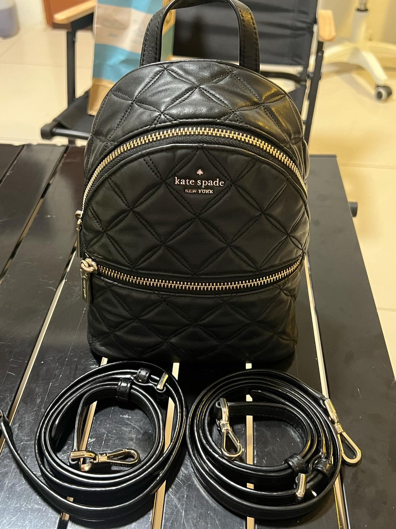 ORIG Preloved KS Natalia Mini Convertible Backpack Black Bag