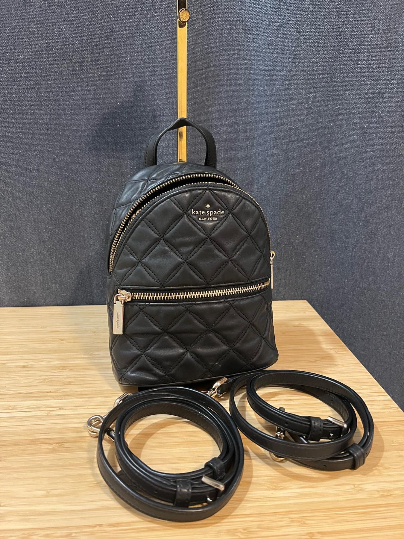 ORIG Preloved KS Natalia Mini Convertible Backpack Black Bag