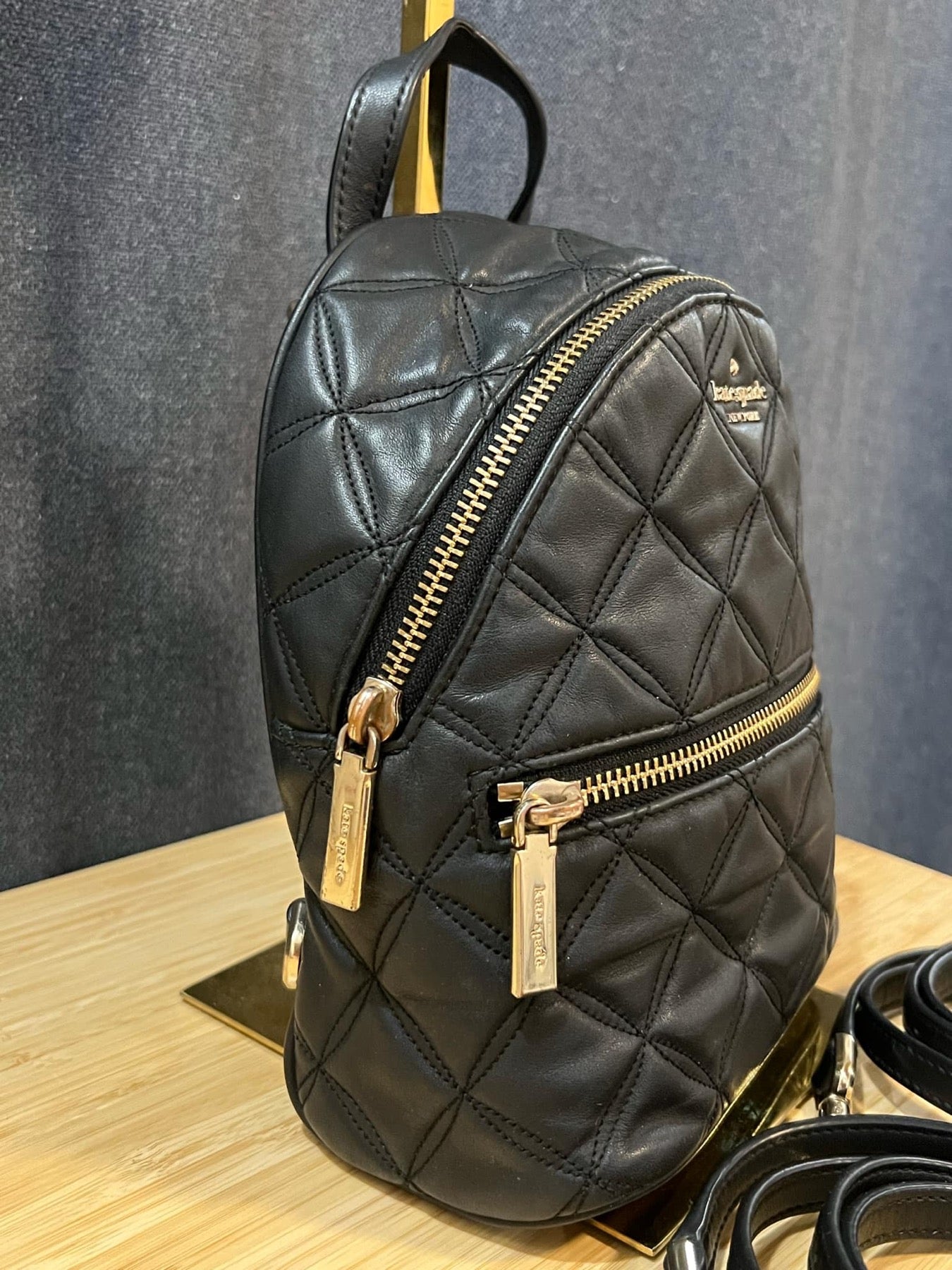 ORIG Preloved KS Natalia Mini Convertible Backpack Black Bag