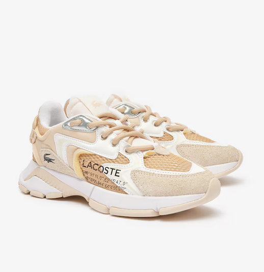 ORIG & IMPORTED Lacoste Women's Shoes L003 Neo Sneakers Tan Beige