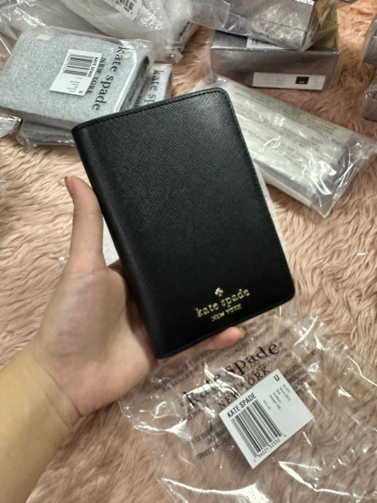 ORIG & IMPORTED KS Madison Passport Holder Black Wallet