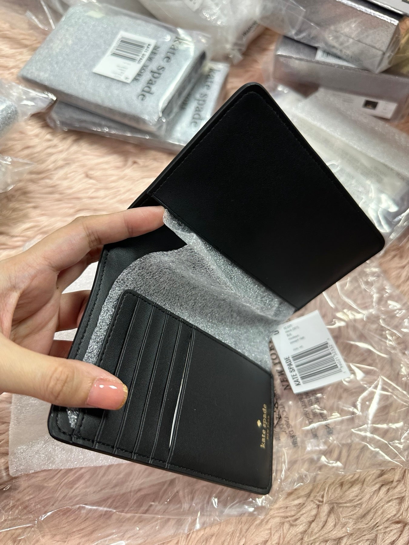 ORIG & IMPORTED KS Madison Passport Holder Black Wallet