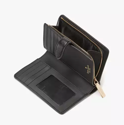ORIG & IMPORTED KS Kenzie Boxed Medium Compact Wallet Black
