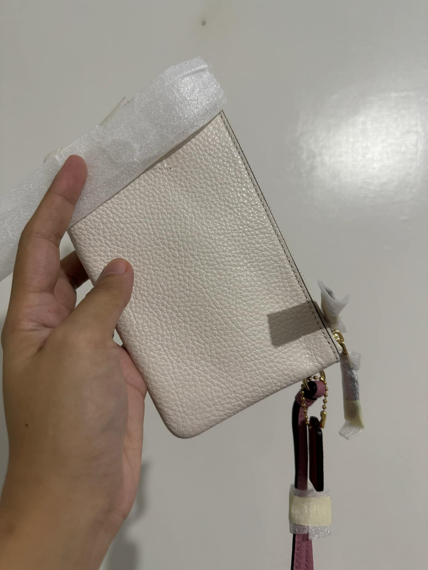 ORIG & IMPORTED COACH Medium Double Corner Zip Wallet In Red