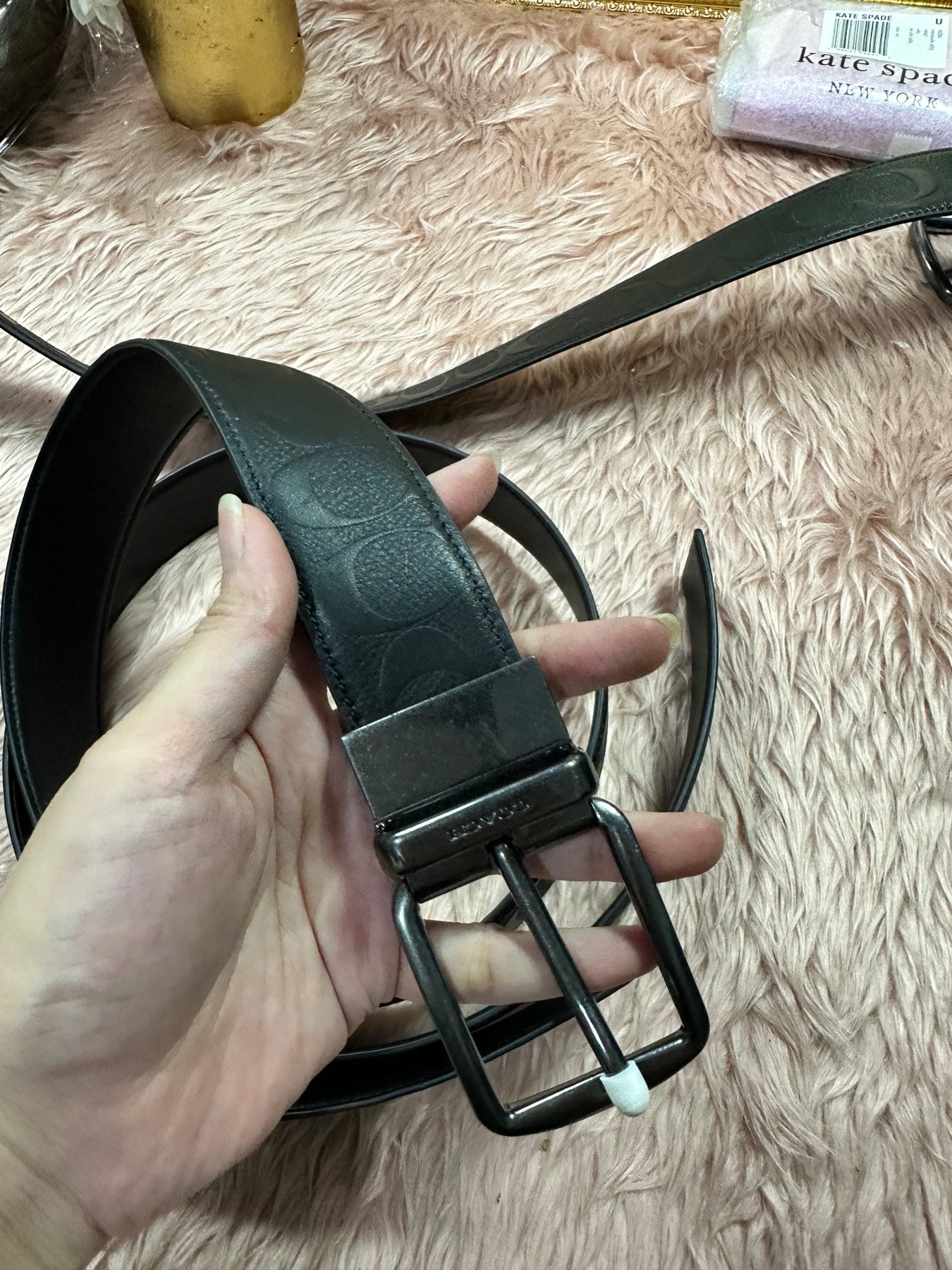 AUTHENTIC/ORIGINAL COACH Cut To Size Reversible Belt, 38 Mm for Men