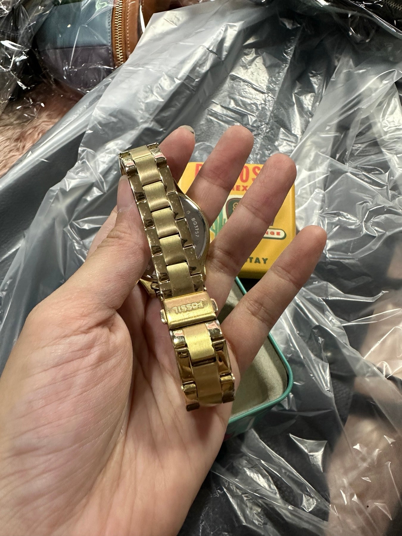 AUTHENTIC/ORIGINAL Preloved Rye Multifunction Gold-Tone Stainless Steel Women Watch