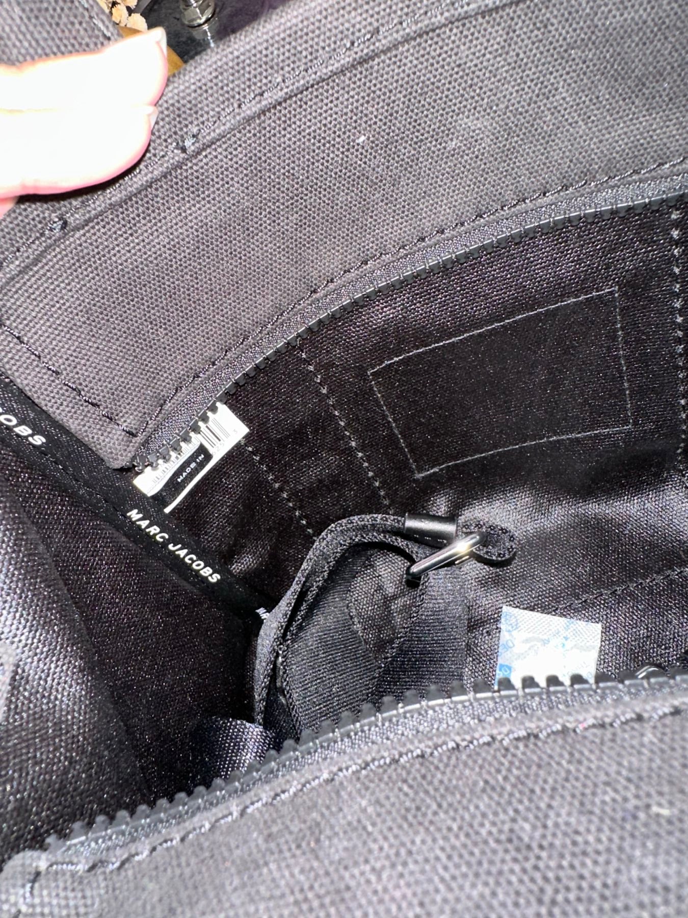 AUTHENTIC/ORIGINAL Preloved MJ The Small Tote Black Bag canvas