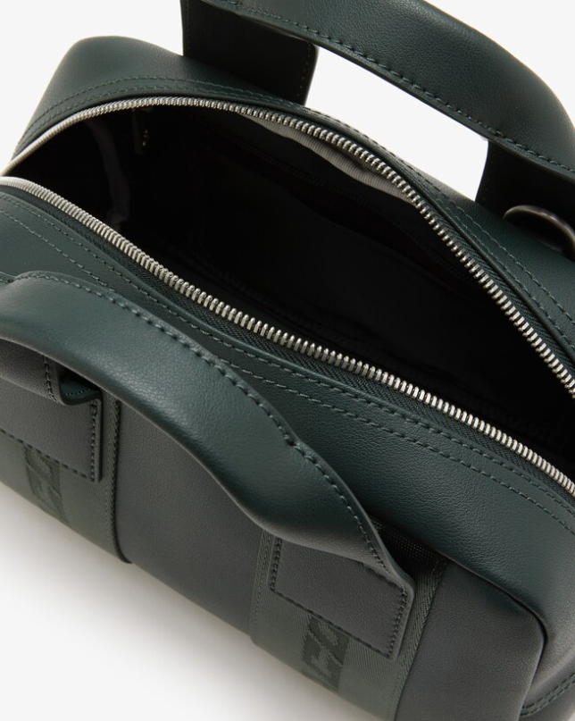 ORIG & IMPORTED Lacoste Unisex Contrast Inscriptions Gym Green Duffle Satchel Bag
