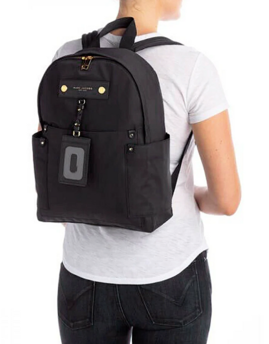 AUTHENTIC/ORIGINAL Preloved Marc Jacobs Preppy Nylon Backpack Bag Black