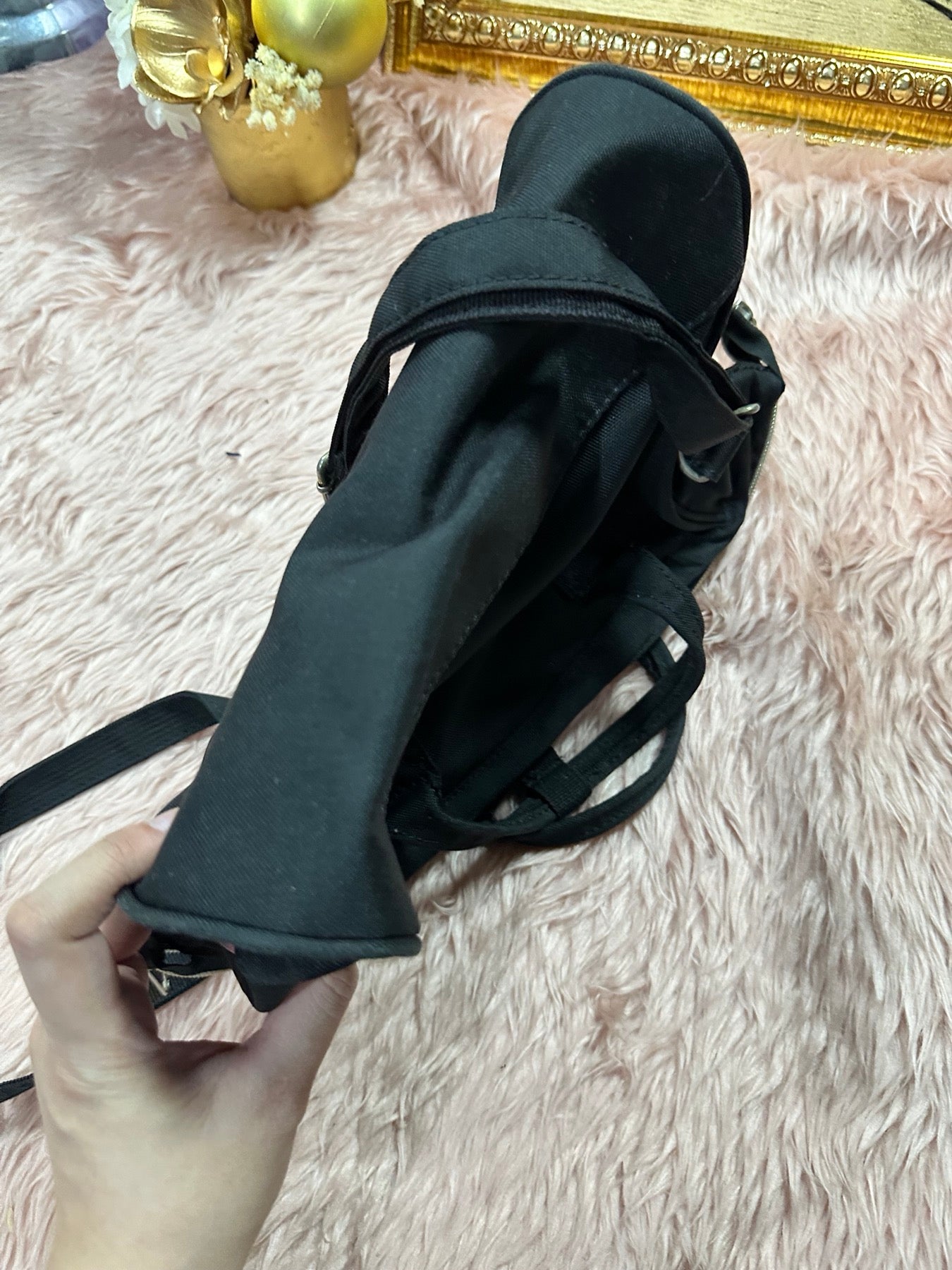 AUTHENTIC/ORIGINAL Preloved Anello Black Bag