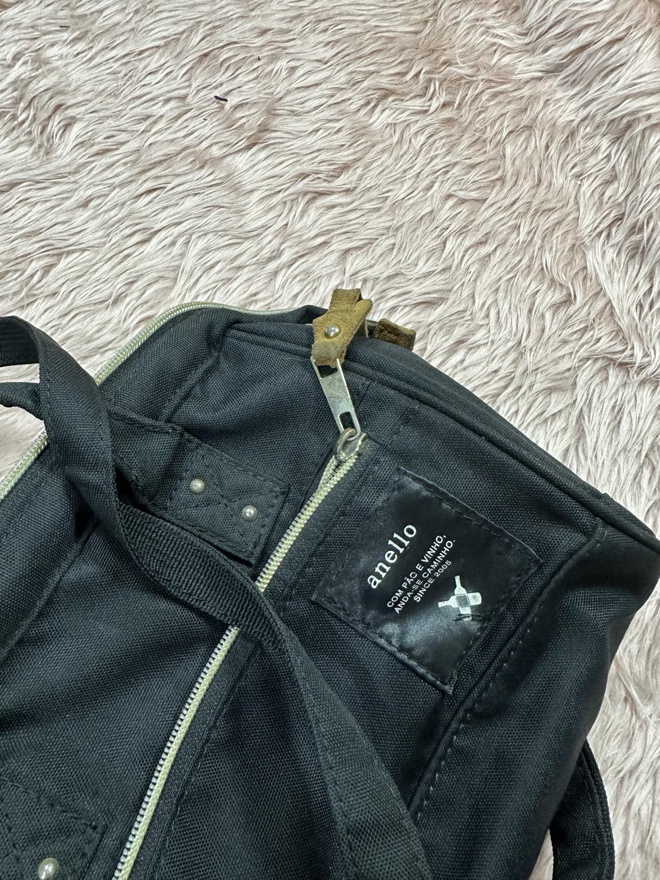 AUTHENTIC/ORIGINAL Preloved Anello Black Bag