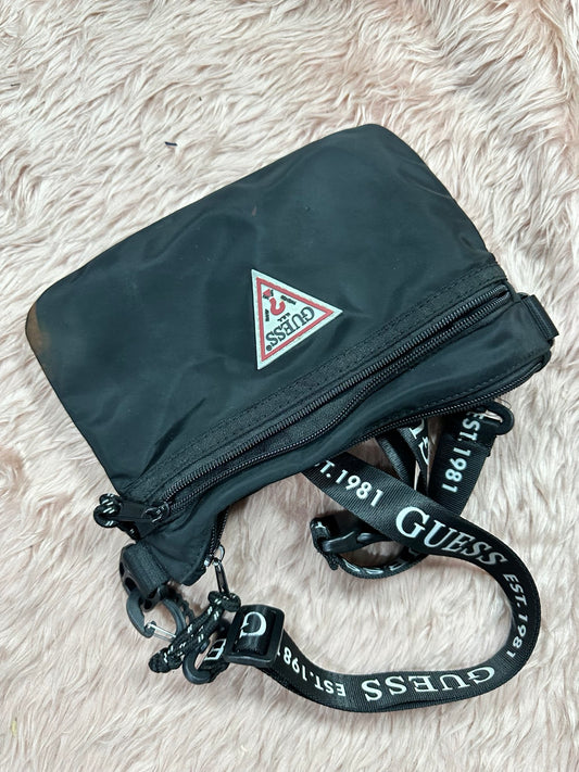 AUTHENTIC/ORIGINAL Preloved Guess Nylon Crossbody Pouch Slim Nylon Bag