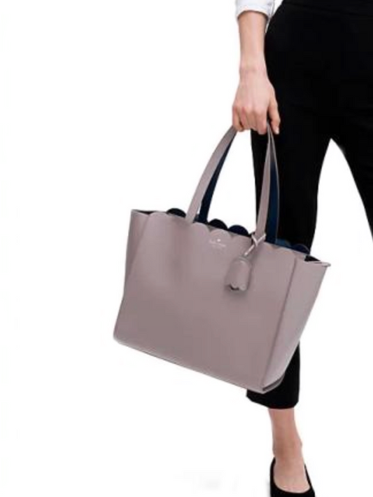 AUTHENTIC/ORIGINAL Preloved KS Magnolia Street Mina Large Tote Gray Bag