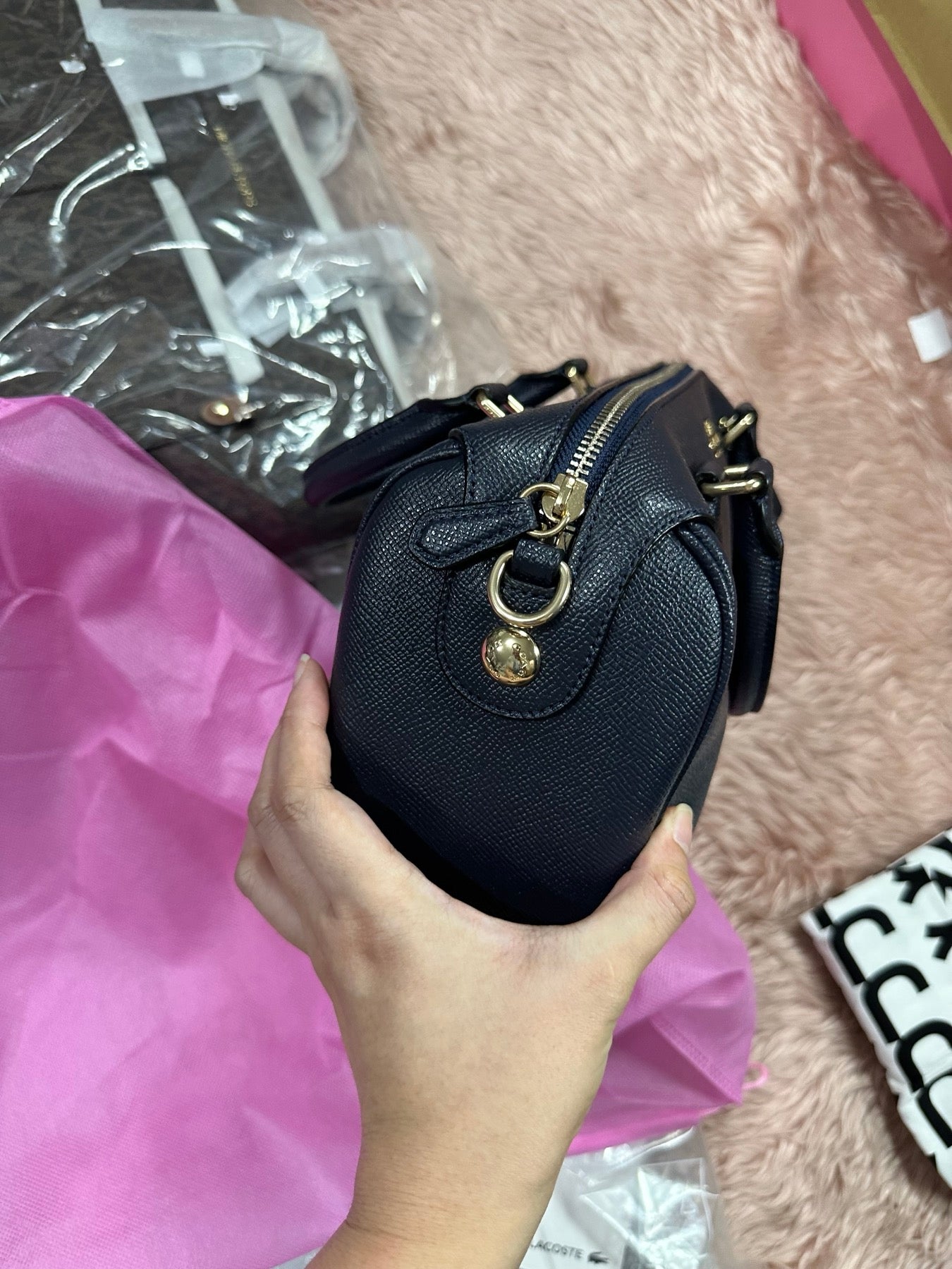 ORIG Preloved COACH Mini Bennett Satchel Black Bag