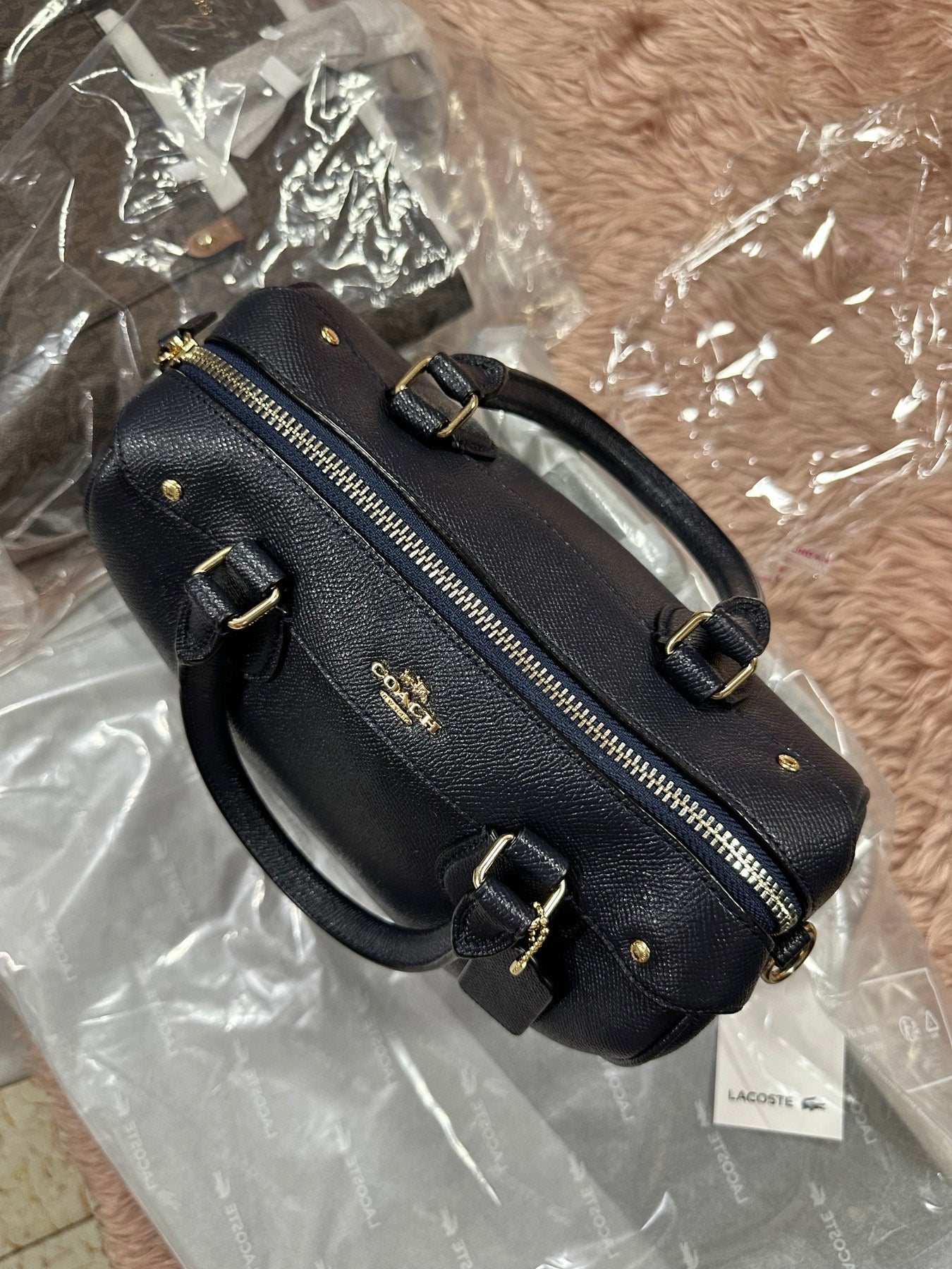 ORIG Preloved COACH Mini Bennett Satchel Black Bag