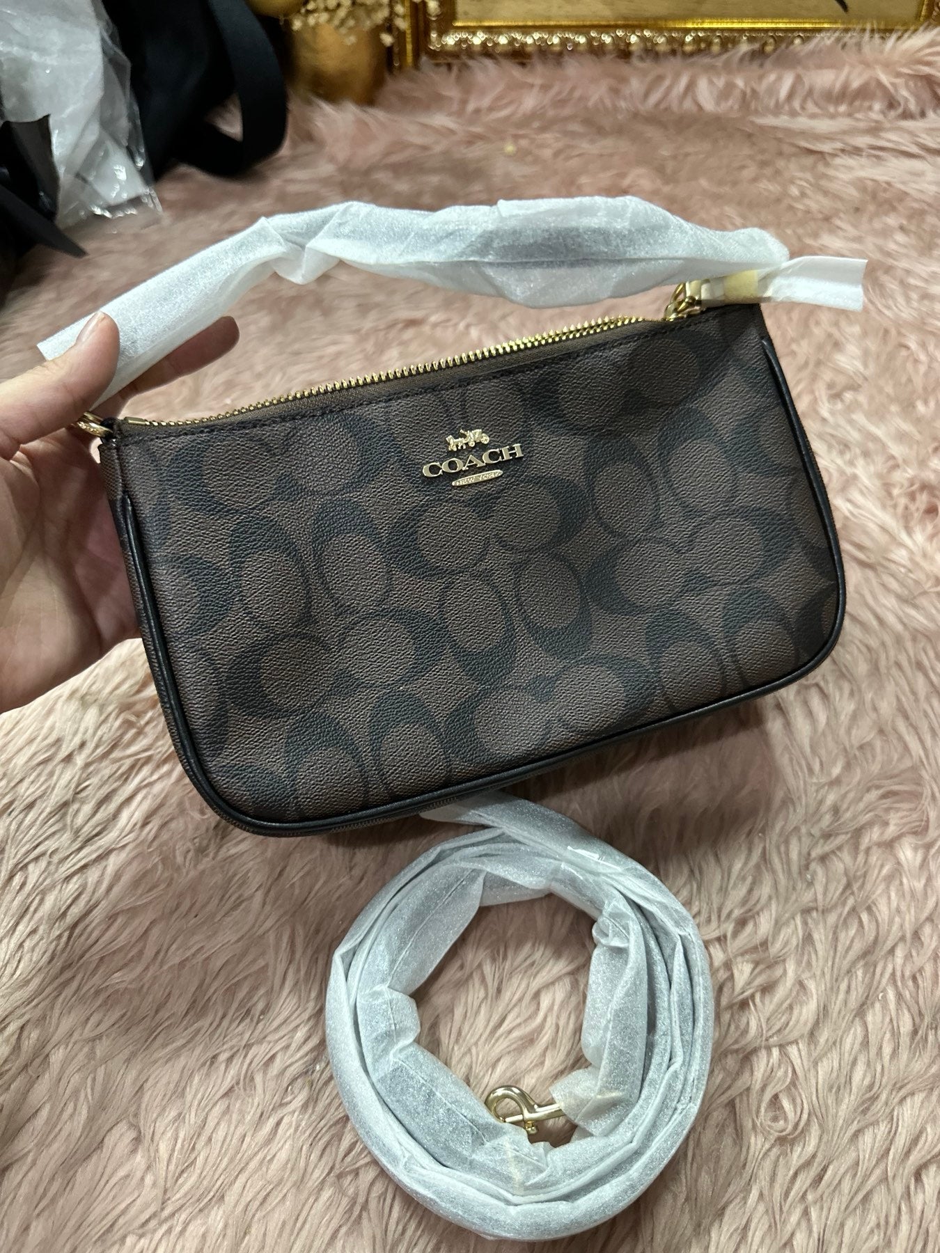 ORIG & IMPORTED Coach RARE Top Handle Nolita Small Bag Brown