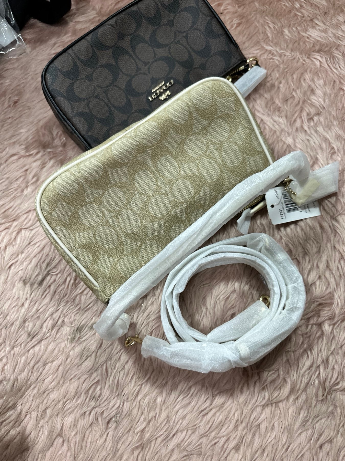 ORIG & IMPORTED Coach RARE Top Handle Nolita Small Bag Khaki Saddle Brown