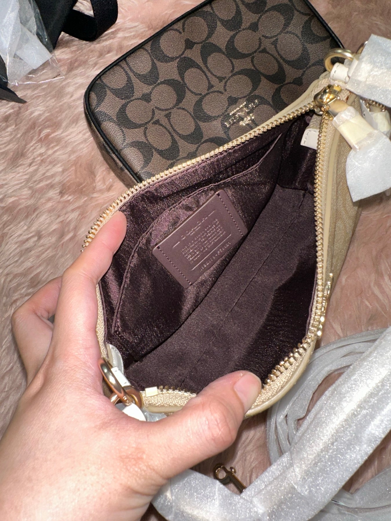 ORIG & IMPORTED Coach RARE Top Handle Nolita Small Bag Khaki Saddle Brown