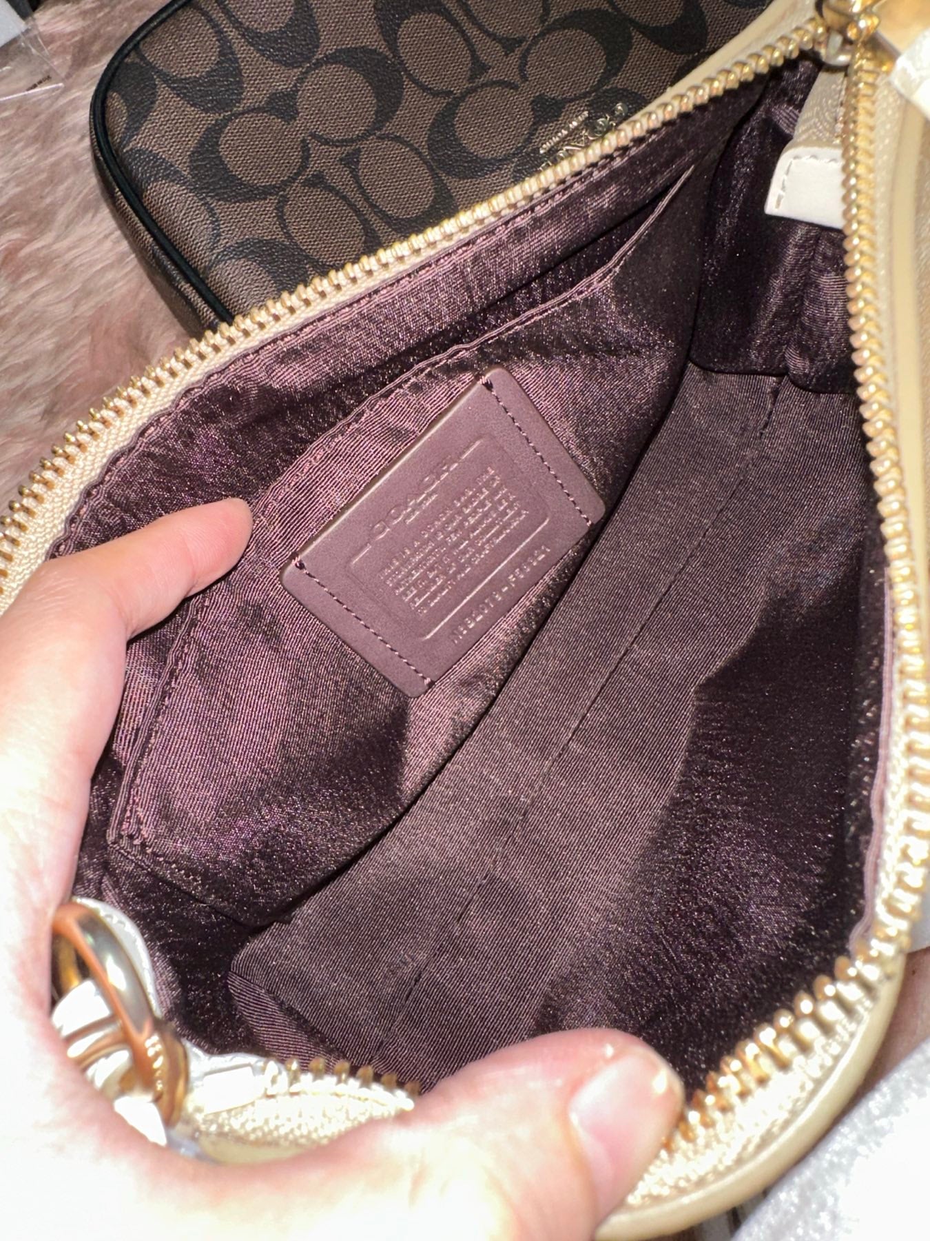 ORIG & IMPORTED Coach RARE Top Handle Nolita Small Bag Khaki Saddle Brown