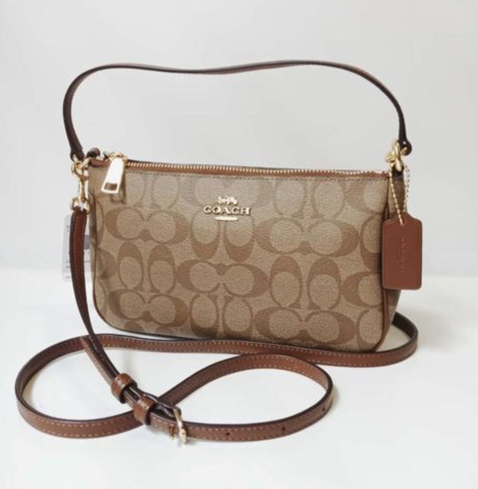 ORIG &amp; IMPORTED Coach RARE Top Handle Nolita Small Bag Khaki Saddle Brown