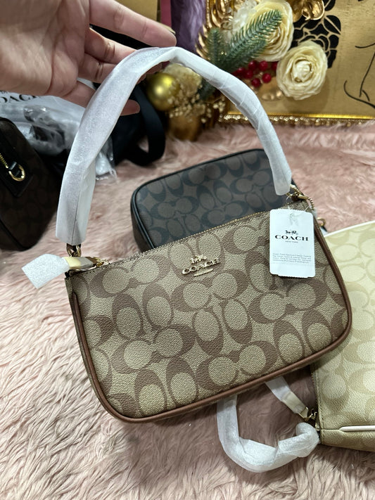ORIG &amp; IMPORTED Coach RARE Top Handle Nolita Small Bag Khaki Saddle Brown