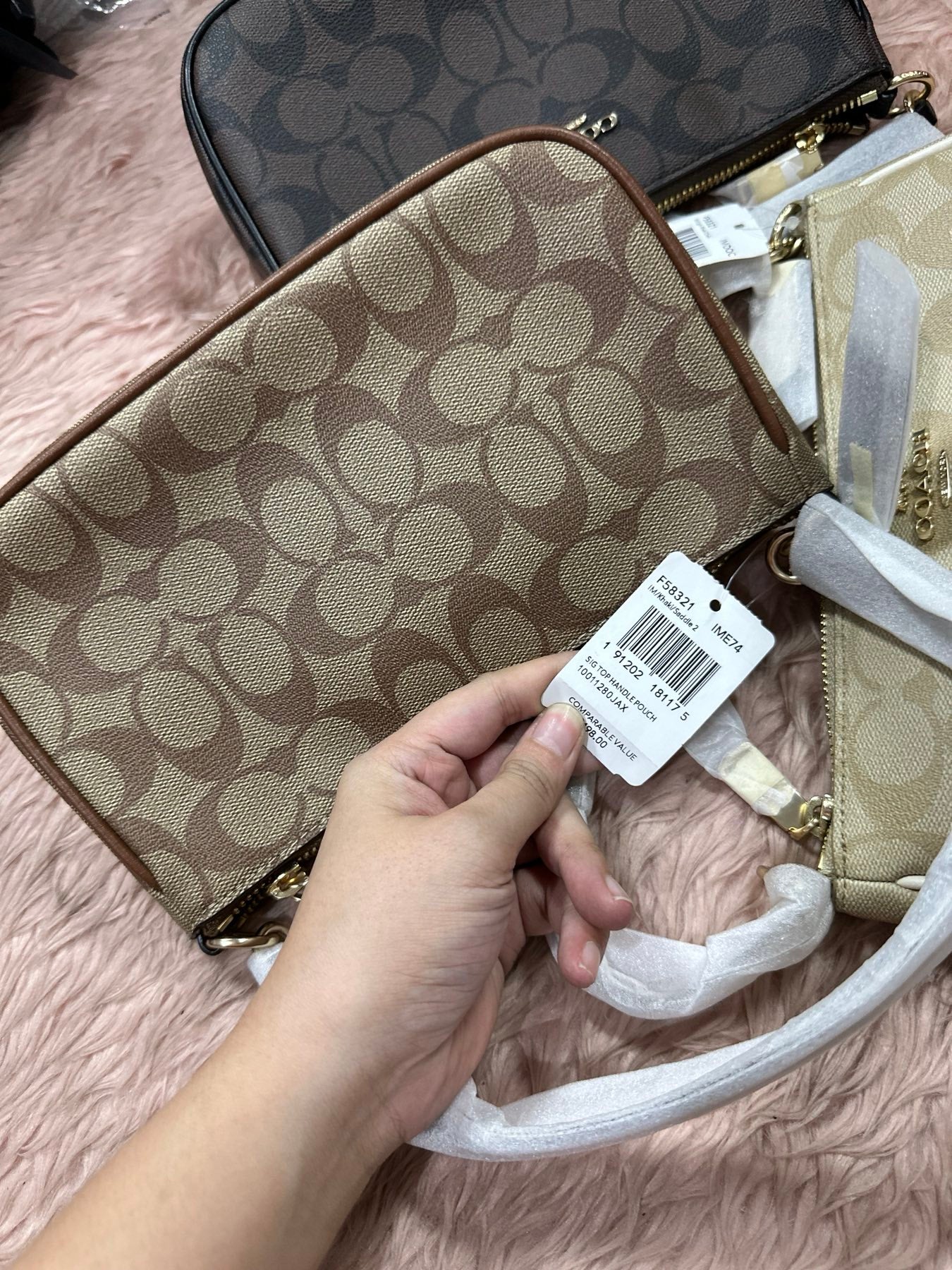 ORIG &amp; IMPORTED Coach RARE Top Handle Nolita Small Bag Khaki Saddle Brown