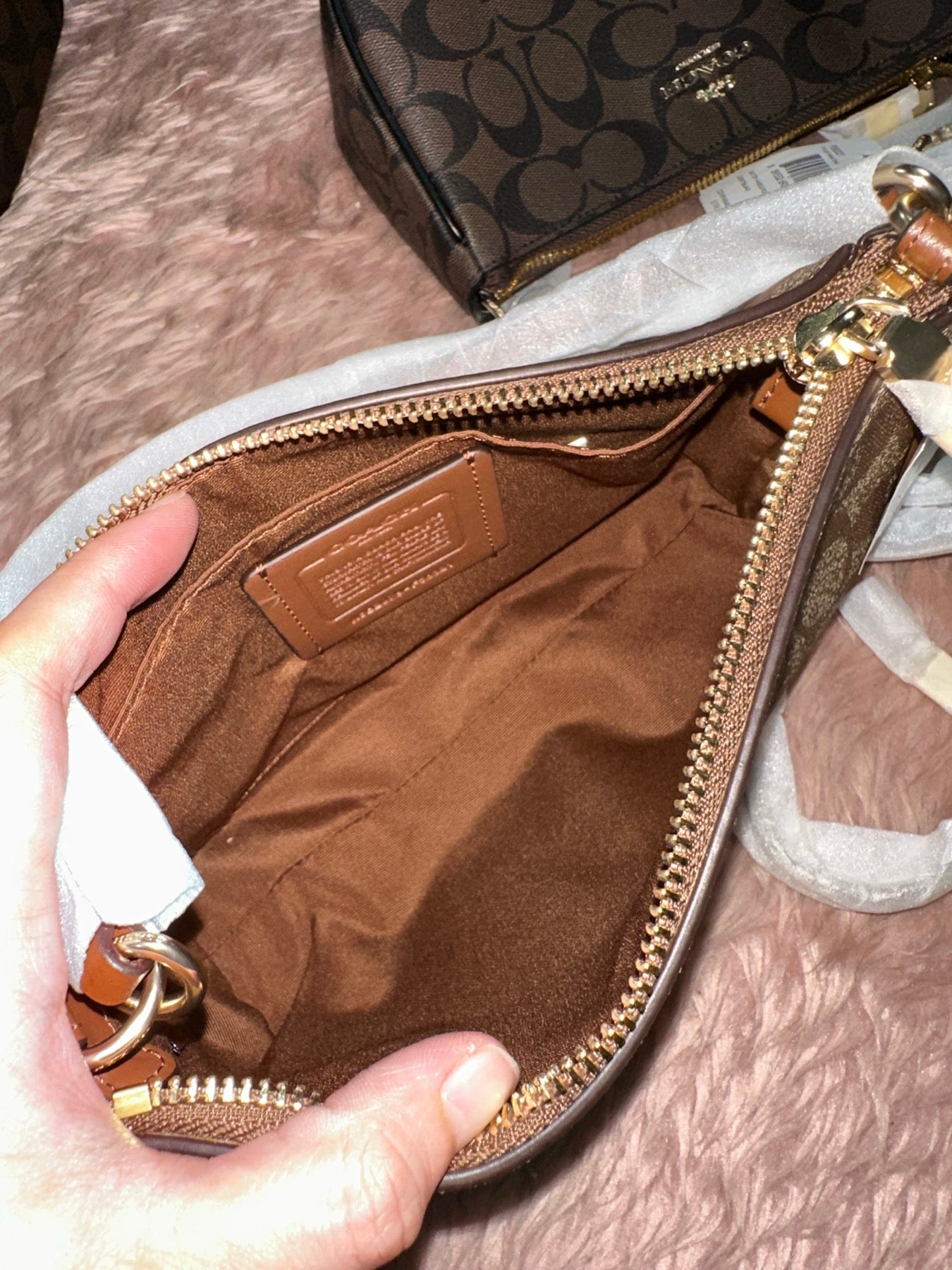 ORIG &amp; IMPORTED Coach RARE Top Handle Nolita Small Bag Khaki Saddle Brown