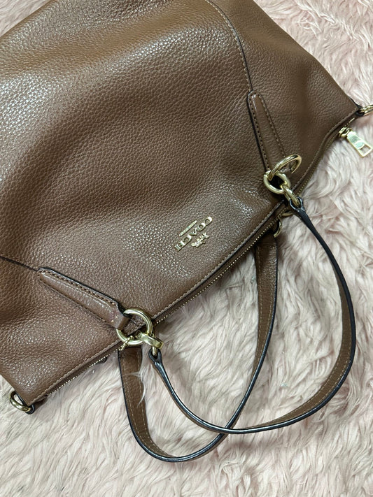 ORIG Preloved COACH Small Kelsey Satchel Brown Bag