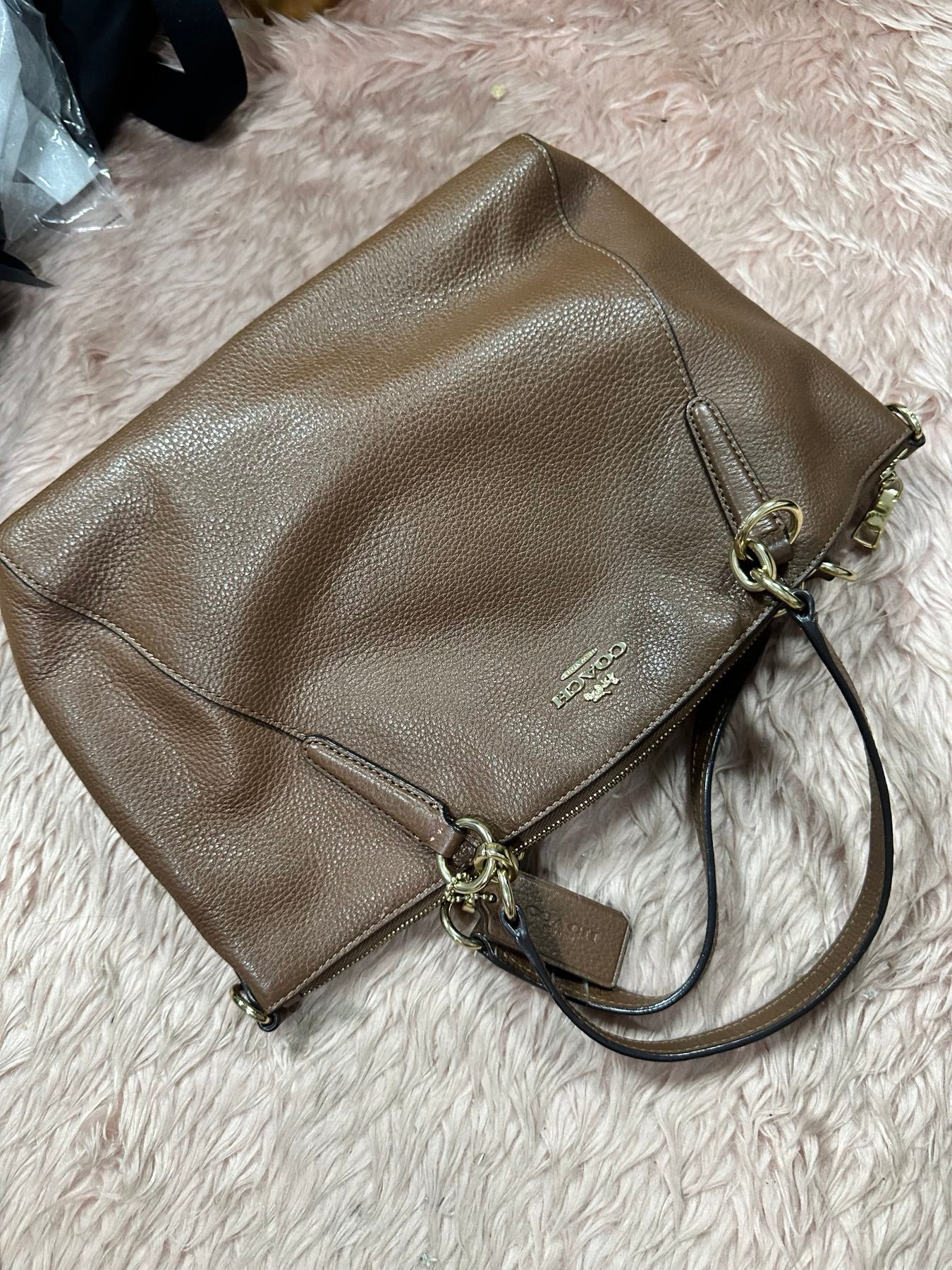 ORIG Preloved COACH Small Kelsey Satchel Brown Bag