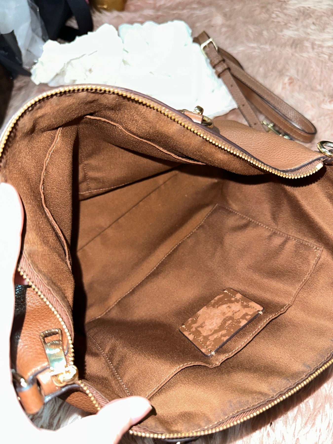 ORIG Preloved COACH Small Kelsey Satchel Brown Bag
