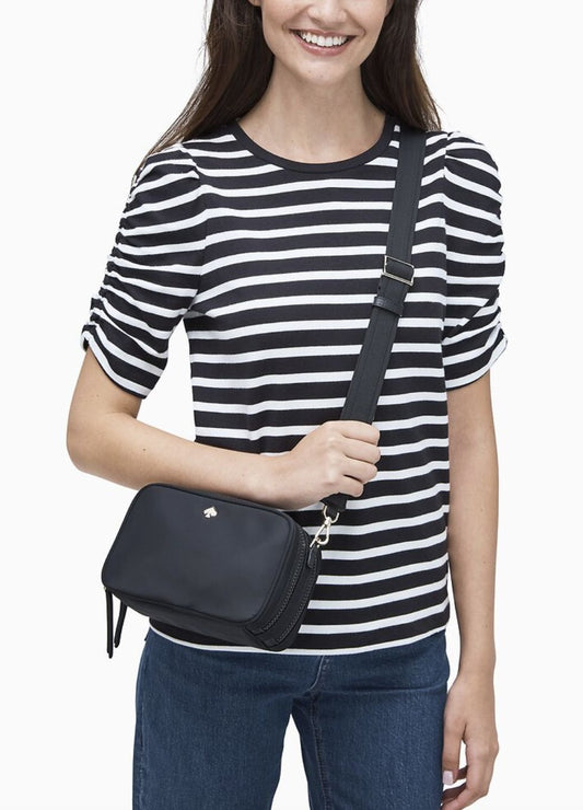 ORIG Preloved COACH Jae Small Camera Bag Black Nylon