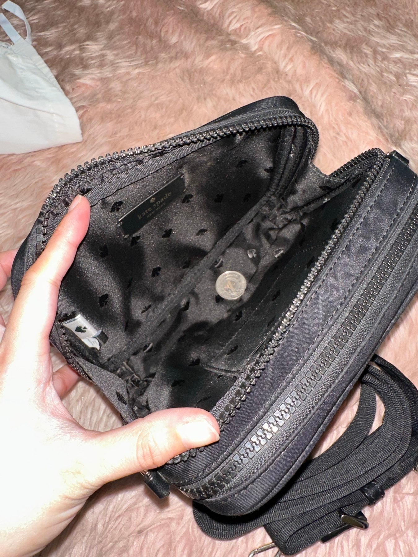 ORIG Preloved COACH Jae Small Camera Bag Black Nylon