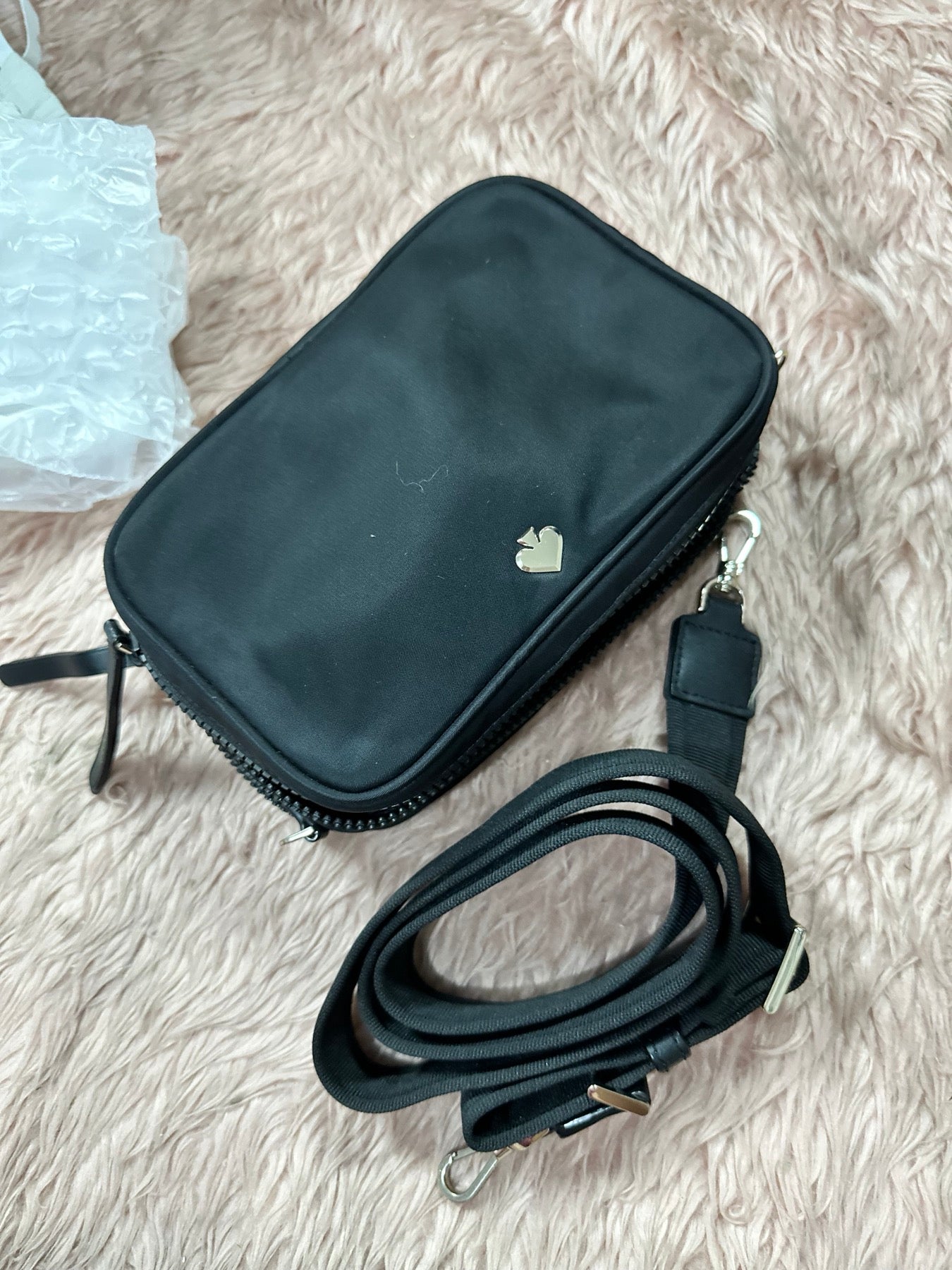 ORIG Preloved COACH Jae Small Camera Bag Black Nylon