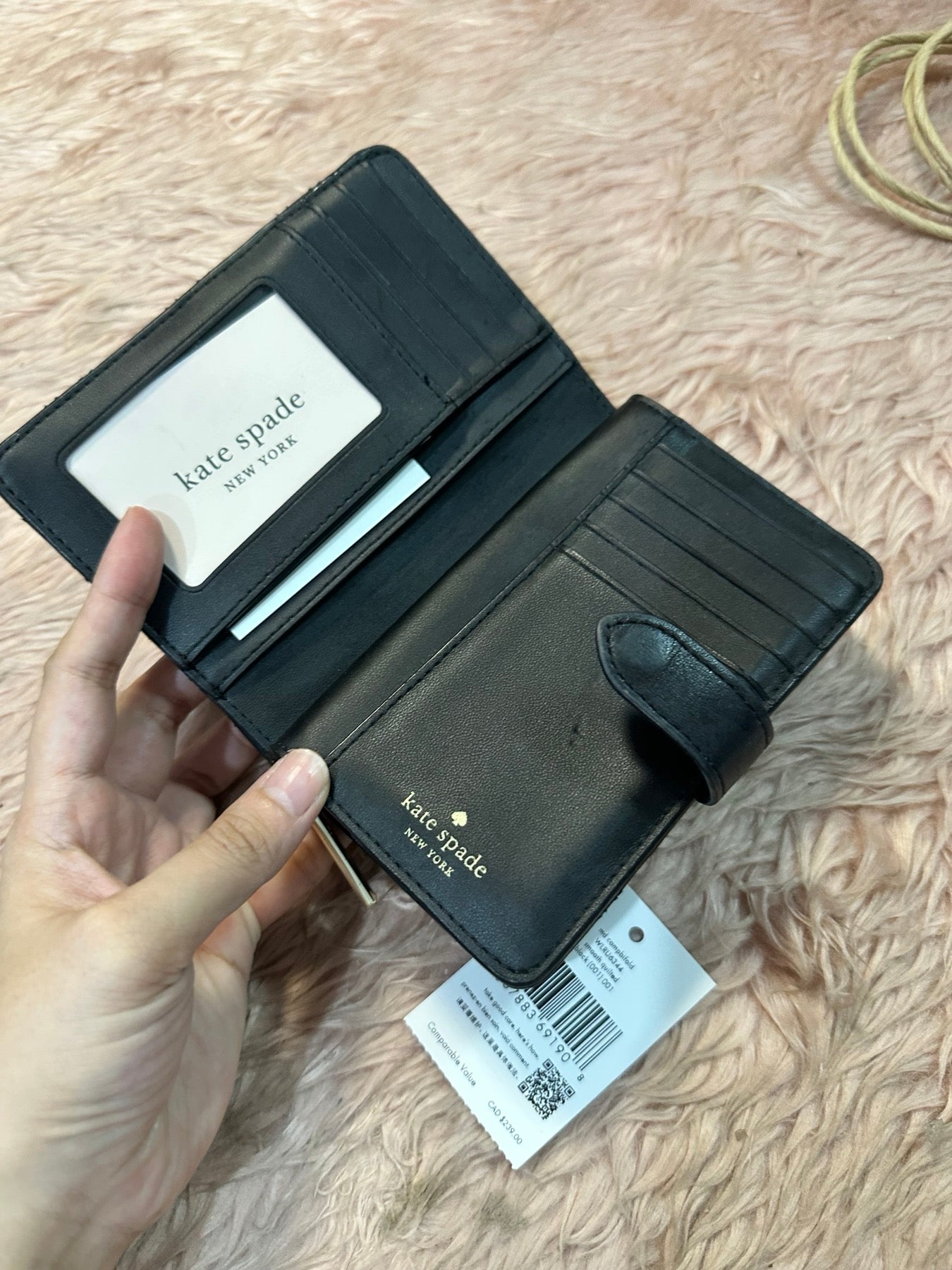 ORIG Preloved Kate Spade KS Natalia Medium Compact Bifold Wallet