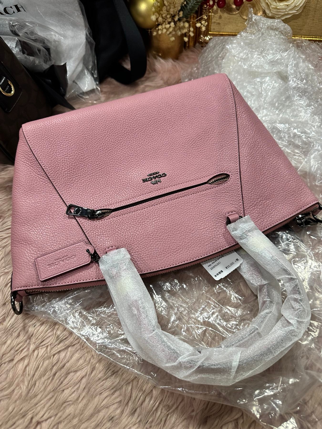 ORIG & IMPORTED COACH Prairie Satchel Bag in True Pink
