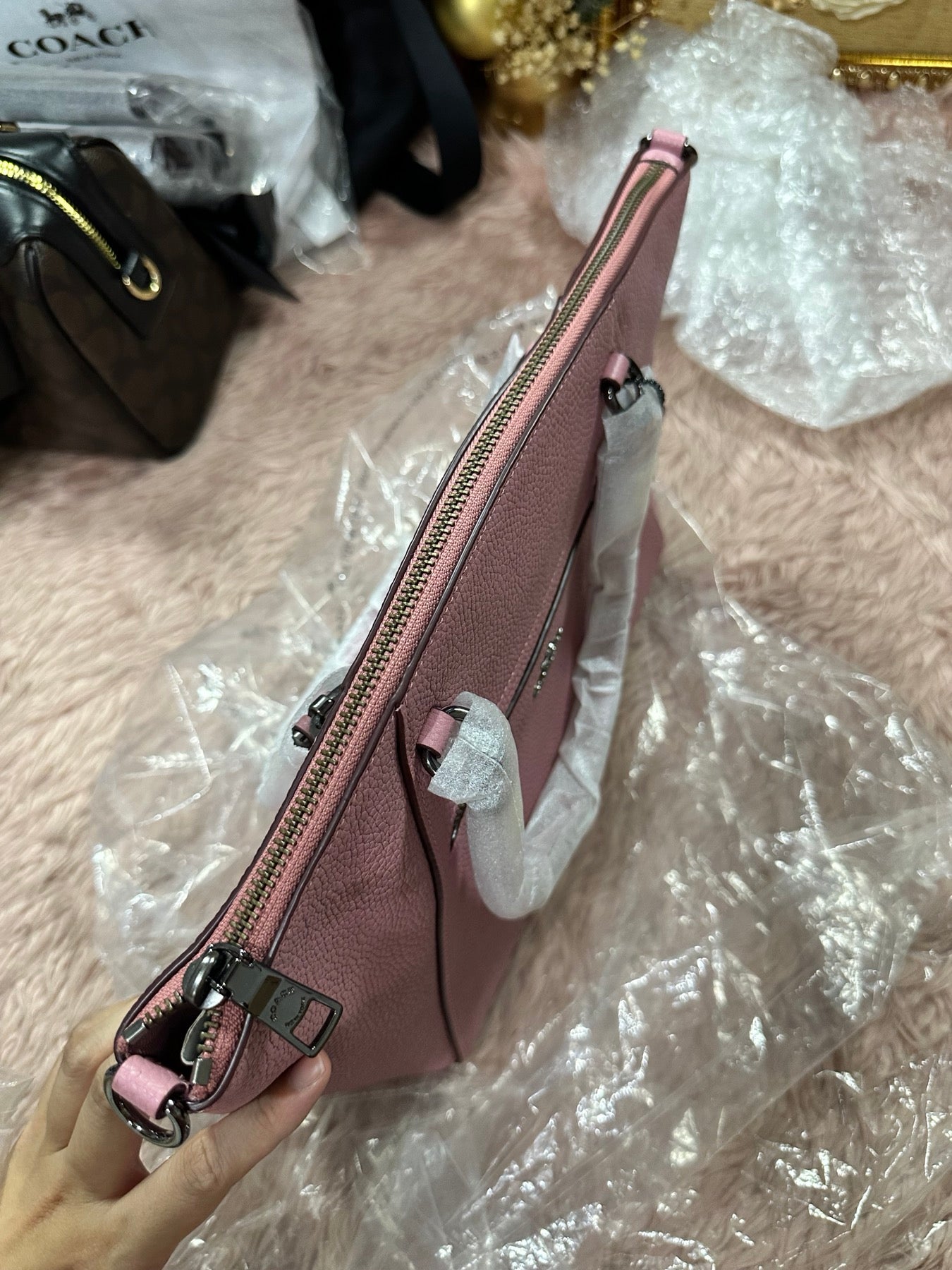 ORIG & IMPORTED COACH Prairie Satchel Bag in True Pink