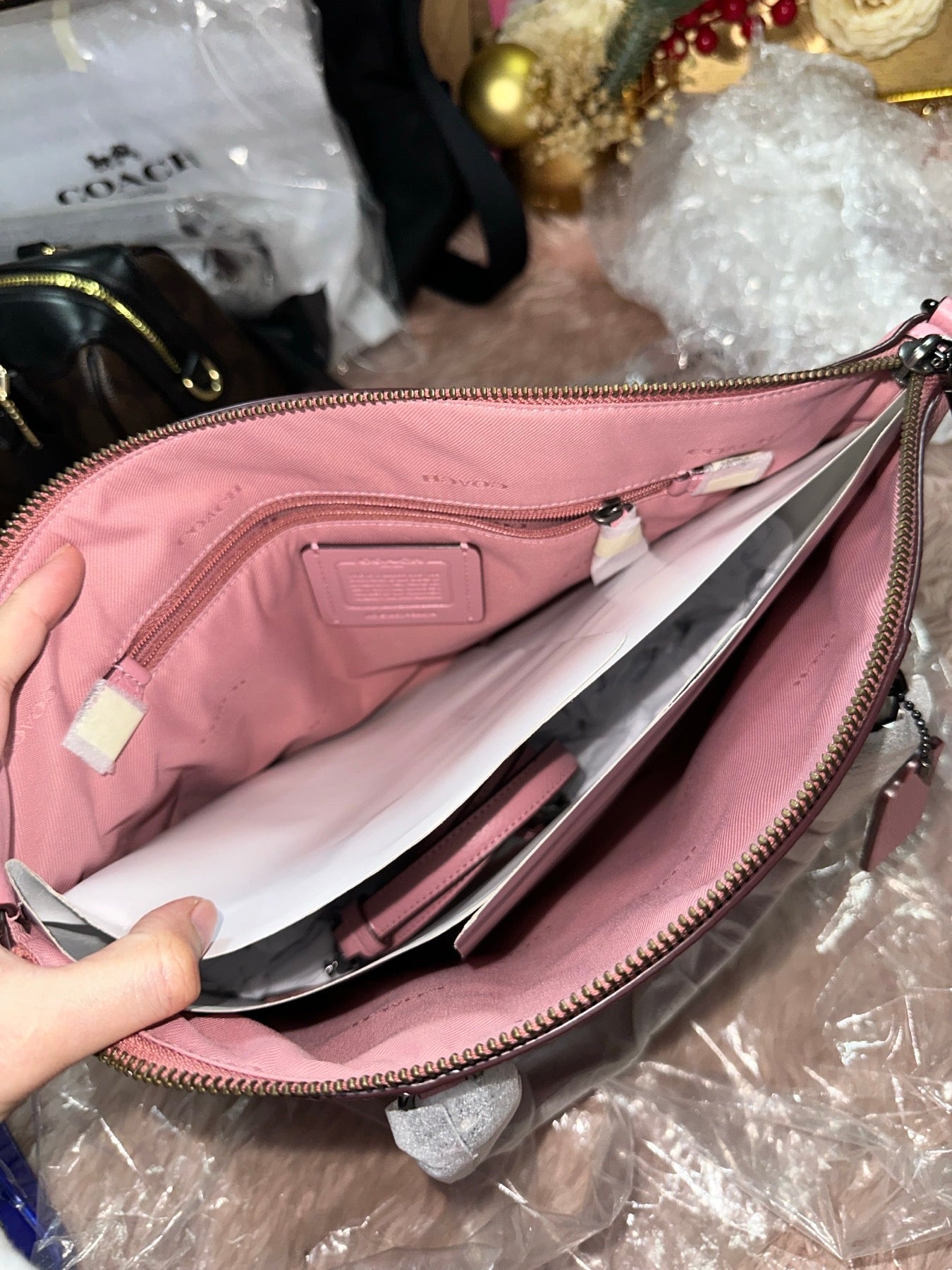 ORIG & IMPORTED COACH Prairie Satchel Bag in True Pink