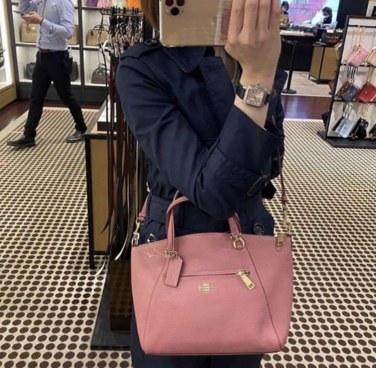 ORIG & IMPORTED COACH Prairie Satchel Bag in True Pink