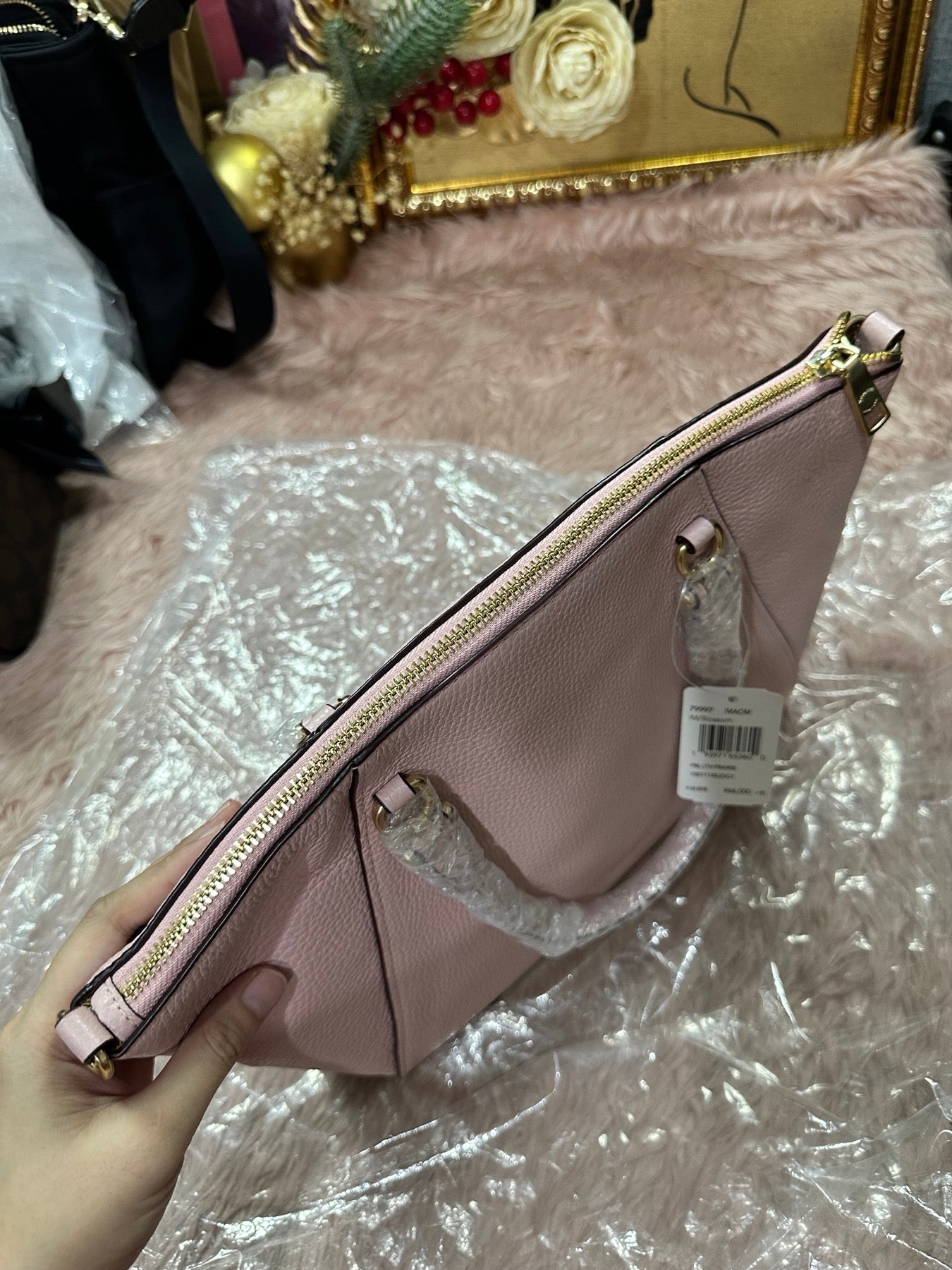 ORIG & IMPORTED COACH Prairie Satchel Bag in Light Pink