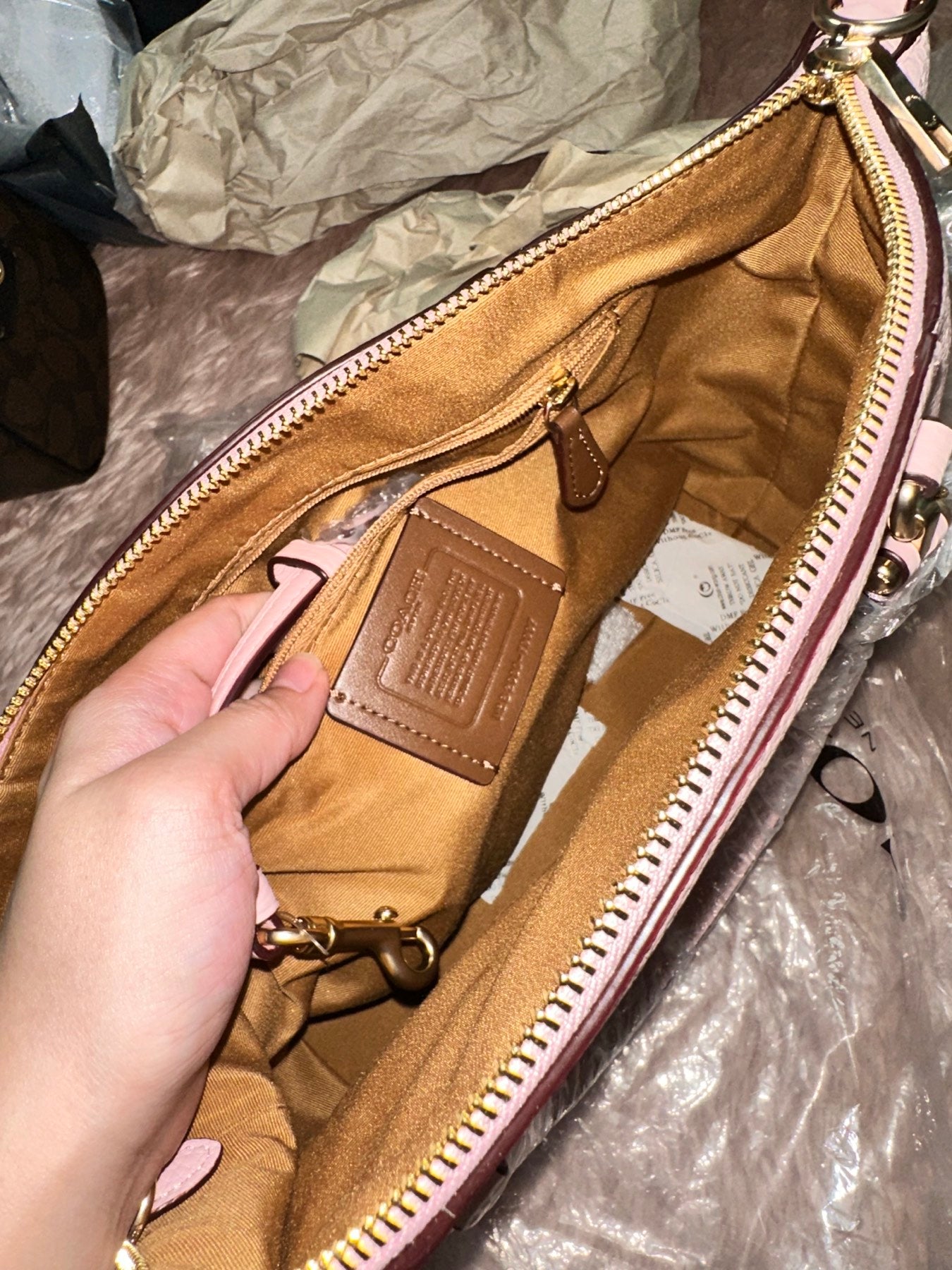 ORIG & IMPORTED COACH Prairie Satchel Bag in Light Pink