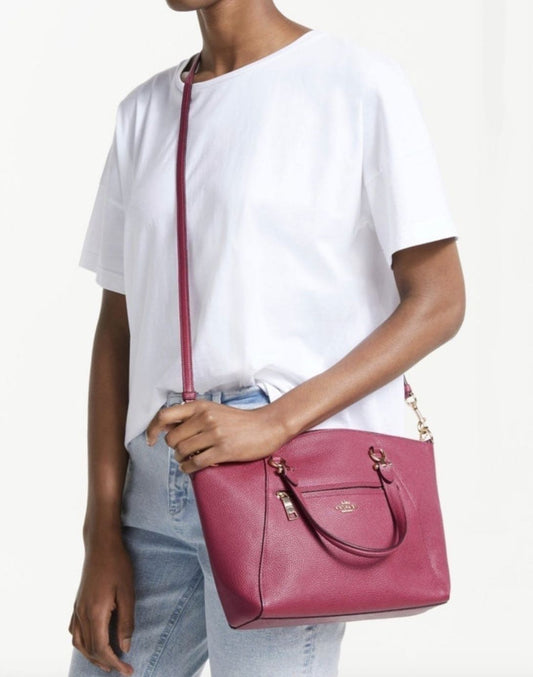 ORIG & IMPORTED COACH Prairie Satchel Bag in Fuschia Pink