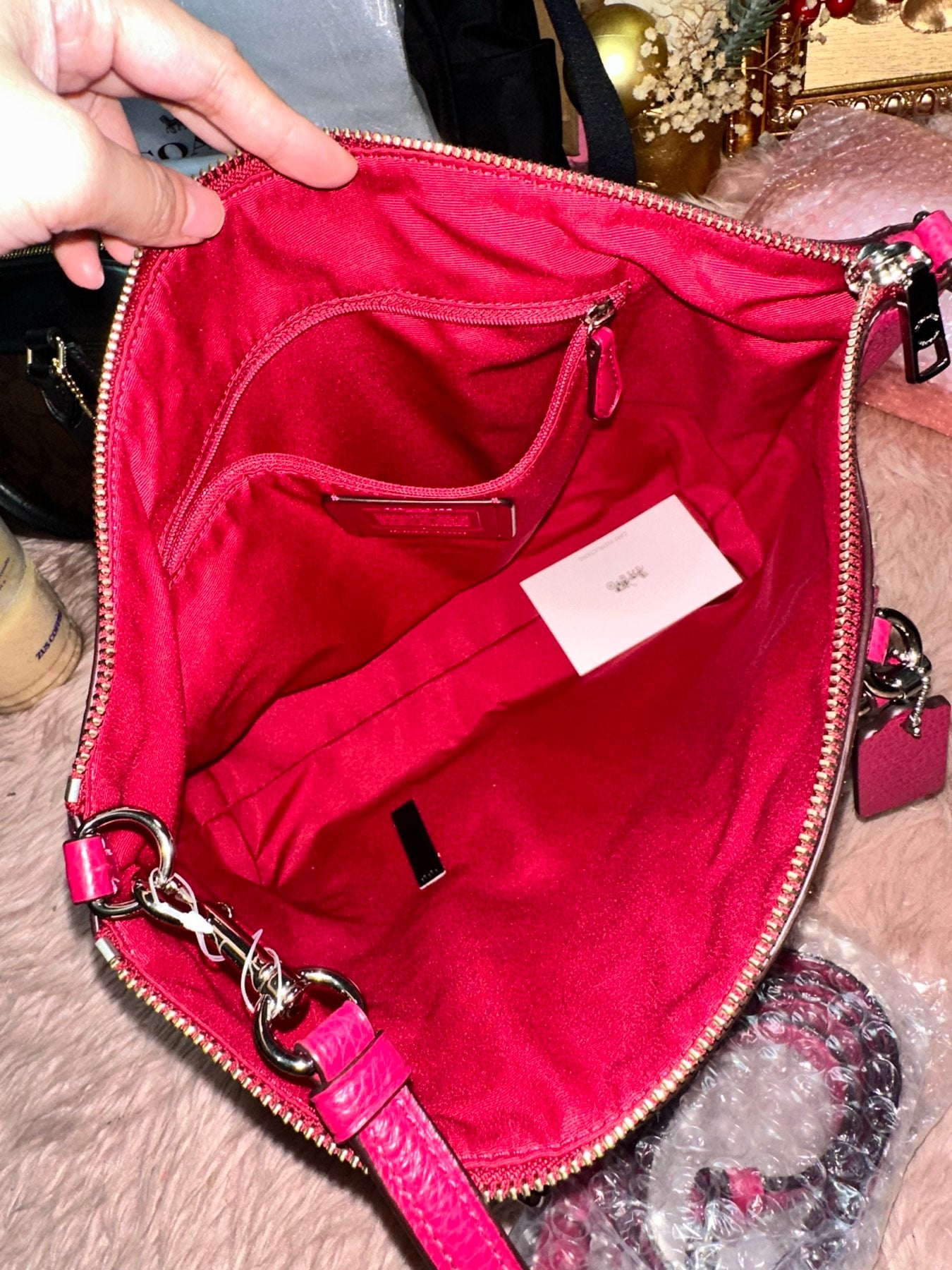 ORIG & IMPORTED COACH Prairie Satchel Bag in Fuschia Pink
