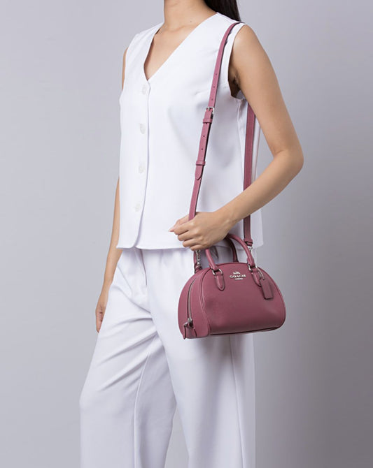 ORIG Preloved COACH Sydney Satchel Raspberry Pink Bag