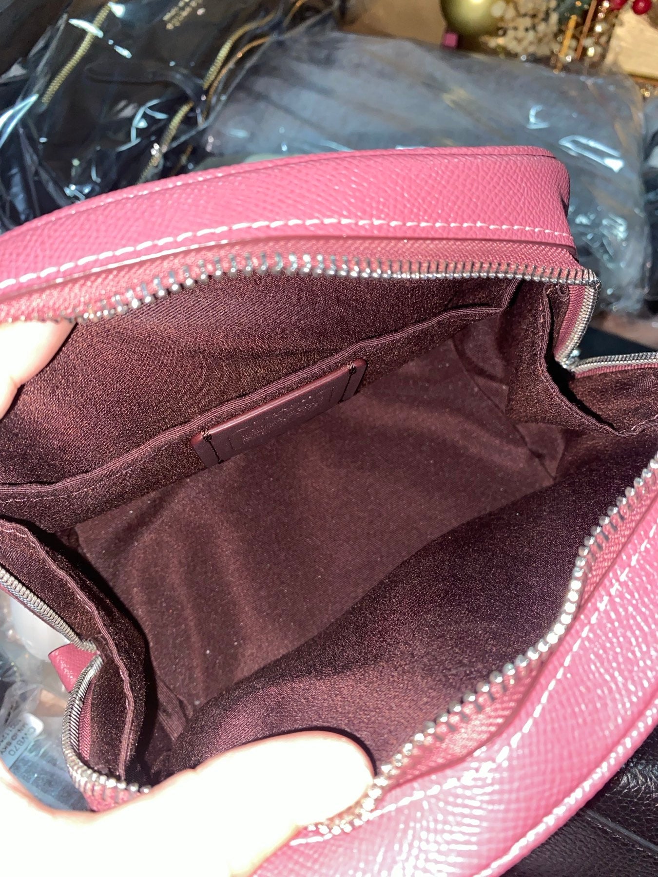 ORIG Preloved COACH Sydney Satchel Raspberry Pink Bag