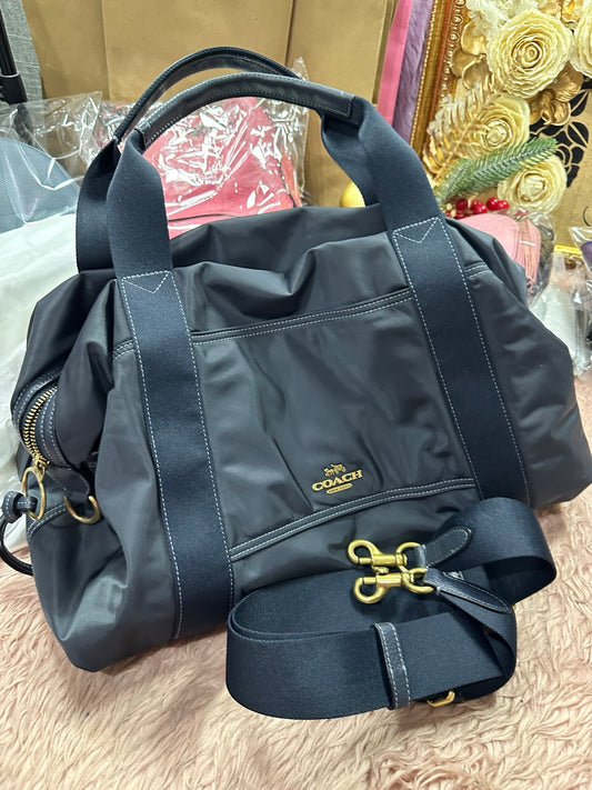 ORIG & IMPORTED RARE Coach Retail Cargo Weekender Nylon Large Travel Bag Black